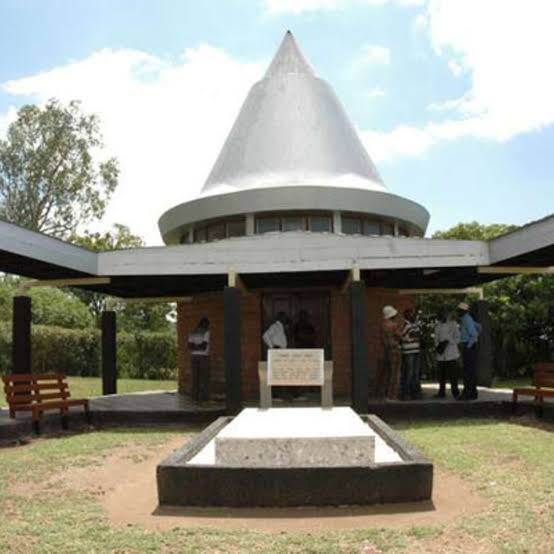 Stone mausoleum honouring Tom Mboya on Rusinga Island